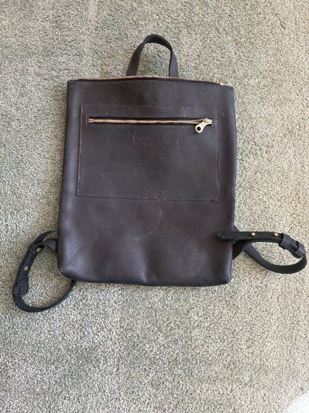 Parker Clay - Miramar Leather Backpack in Black